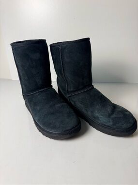 UGG Classic Short Suede Boots in Black